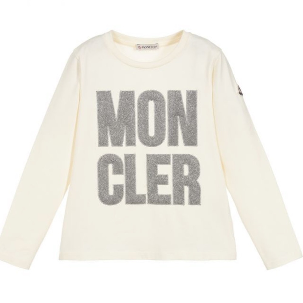 Moncler Maglia Long Sleeve Jersey T-shirt | Ecru